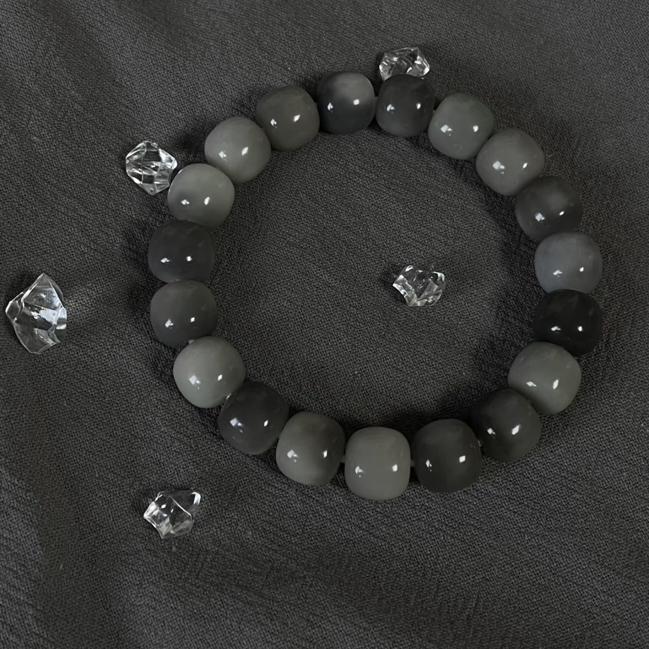 Decorative Bodhi beads bracelet black
